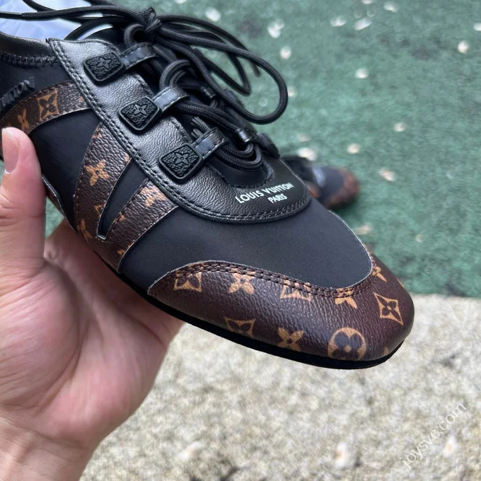 LV Sneakerina Trainer Ballet Shoes Black Brown