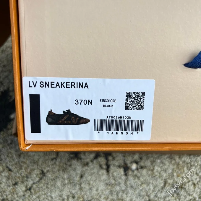 LV Sneakerina Trainer Ballet Shoes Black Brown