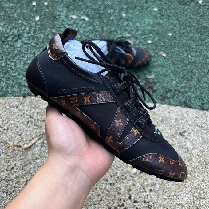 LV Sneakerina Trainer Ballet Shoes Black Brown