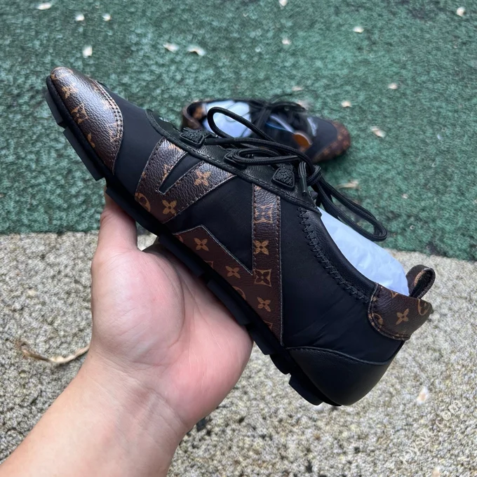 LV Sneakerina Trainer Ballet Shoes Black Brown