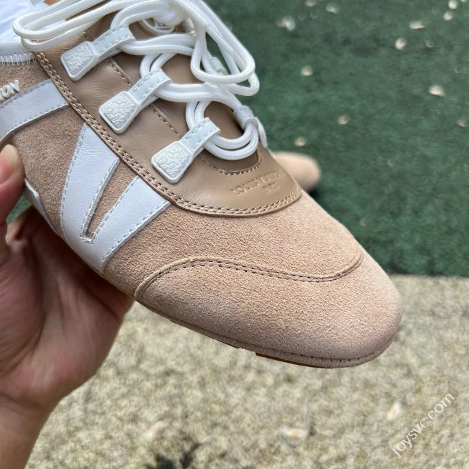 LV Sneakerina Trainer Ballet Shoes Beige Brown