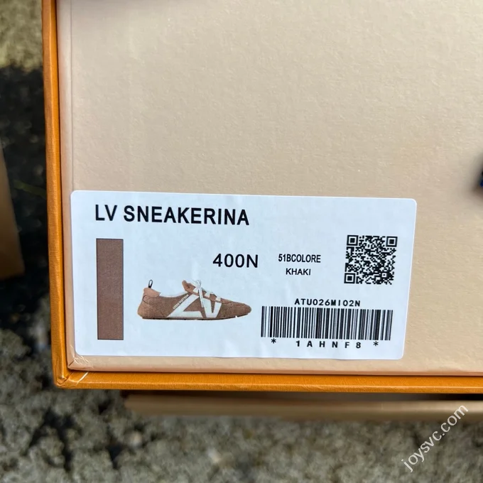 LV Sneakerina Trainer Ballet Shoes Beige Brown