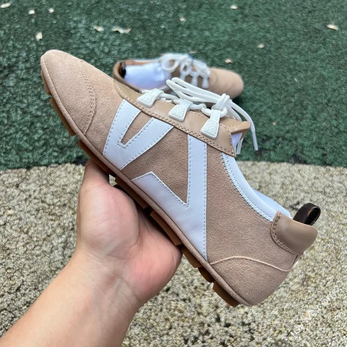 LV Sneakerina Trainer Ballet Shoes Beige Brown