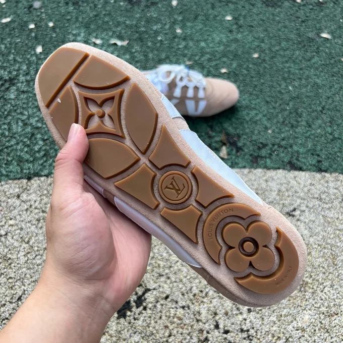 LV Sneakerina Trainer Ballet Shoes Beige Brown