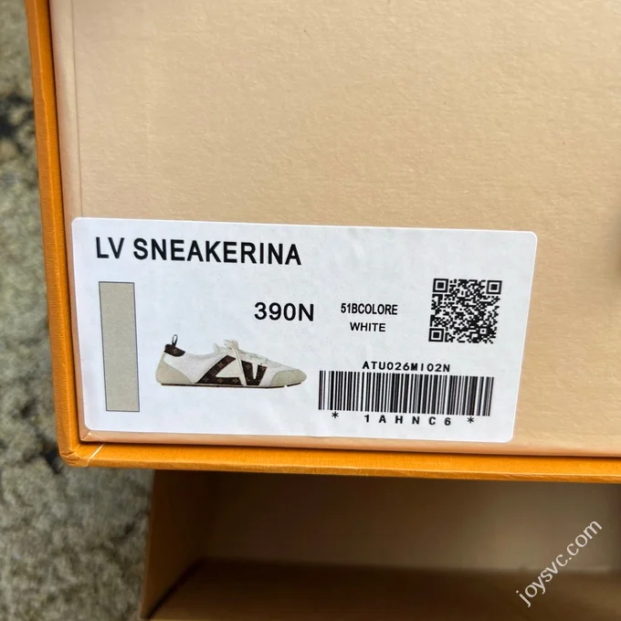 LV Sneakerina Trainer Ballet Shoes White Brown