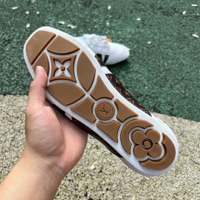 LV Sneakerina Trainer Ballet Shoes White Brown