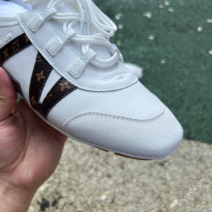 LV Sneakerina Trainer Ballet Shoes White Brown