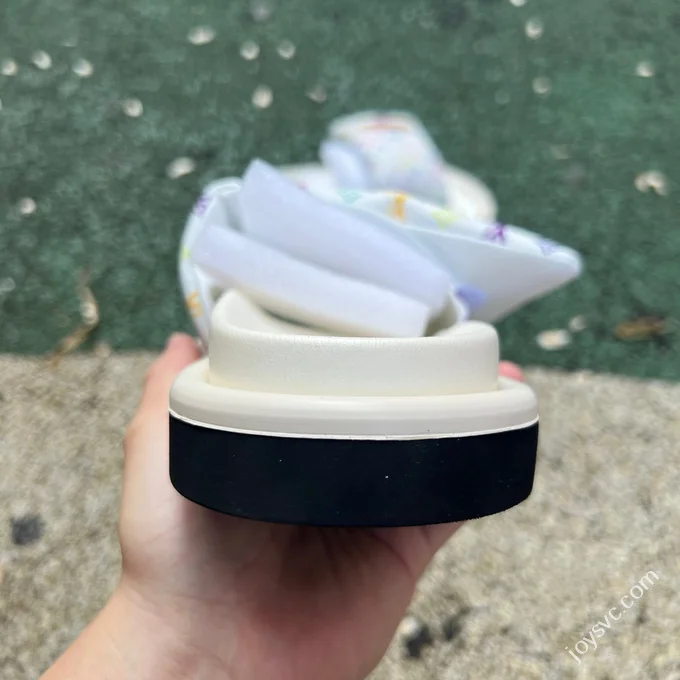 LOUIS VUITTON LV Slides White Multi-Color