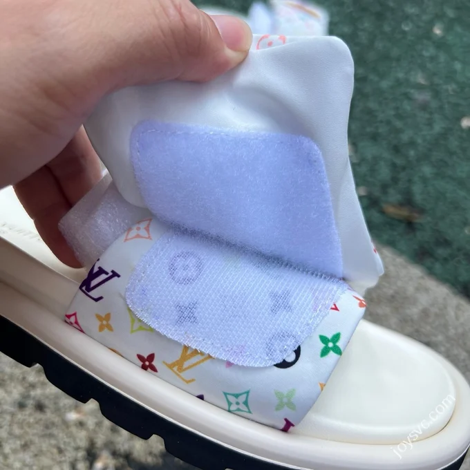 LOUIS VUITTON LV Slides White Multi-Color