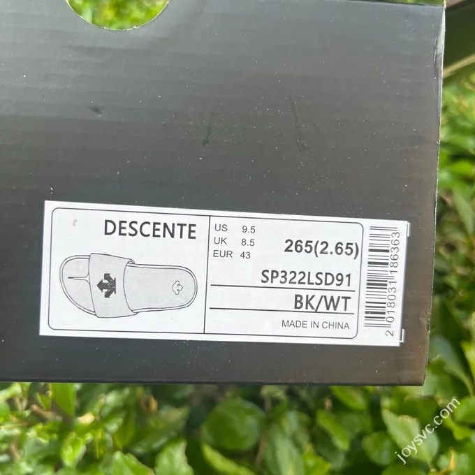 DESCENTE Icing Nars One-Strap Slides Black