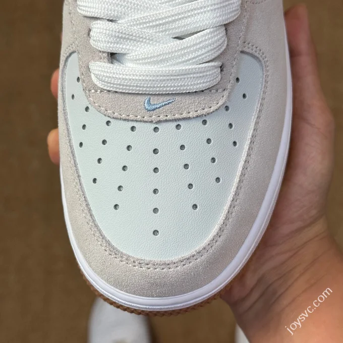 3A Pure Original Air Force 1 AF1 Grey Blue Gum Sole Sneakers IB6388-002