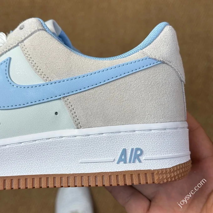 3A Pure Original Air Force 1 AF1 Grey Blue Gum Sole Sneakers IB6388-002