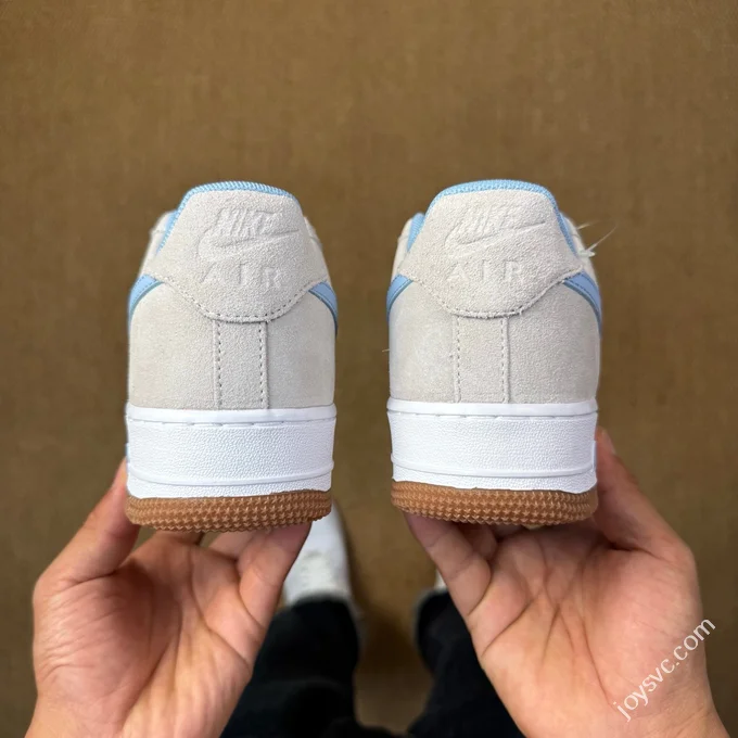 3A Pure Original Air Force 1 AF1 Grey Blue Gum Sole Sneakers IB6388-002
