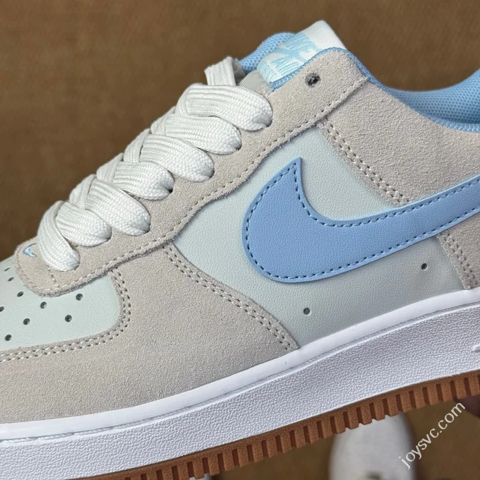 3A Pure Original Air Force 1 AF1 Grey Blue Gum Sole Sneakers IB6388-002