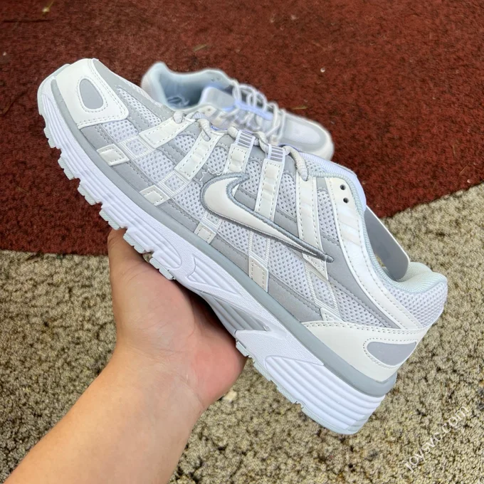 Nike P-6000 White Grey Low Top Sneakers FV6603-101