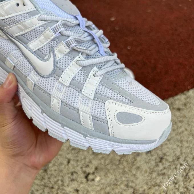 Nike P-6000 White Grey Low Top Sneakers FV6603-101