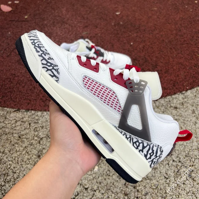 Jordan Spizike OG Beige Red Elephant Print Sneakers FQ1759-116