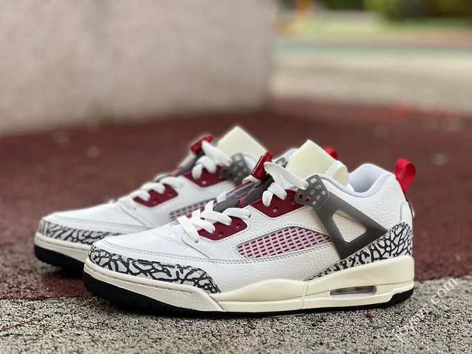 Jordan Spizike OG Beige Red Elephant Print Sneakers FQ1759-116