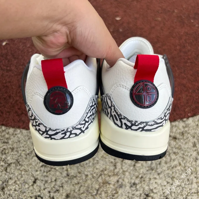 Jordan Spizike OG Beige Red Elephant Print Sneakers FQ1759-116