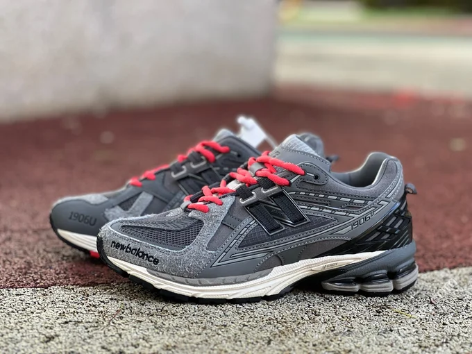 NB1906NGC Grey Red Sneakers