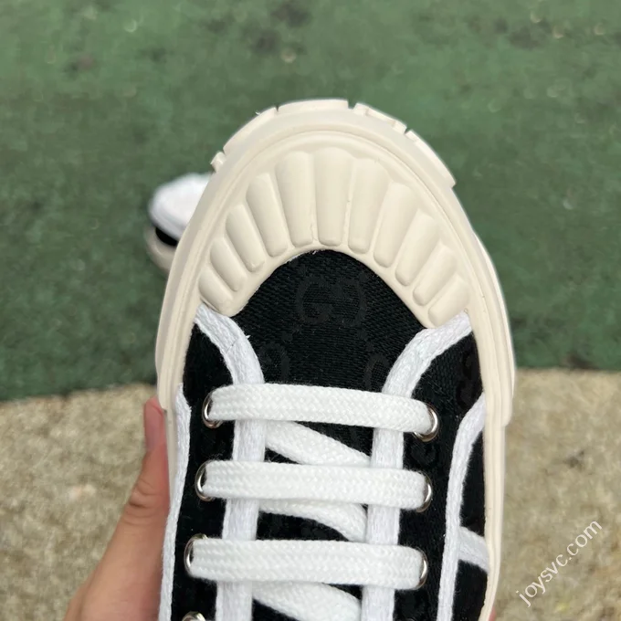 Gucci Platform Canvas Shoes 5cm Invisible Height Increase