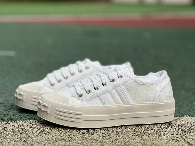 Gucci Platform Canvas Shoes 5cm Invisible Height Increase