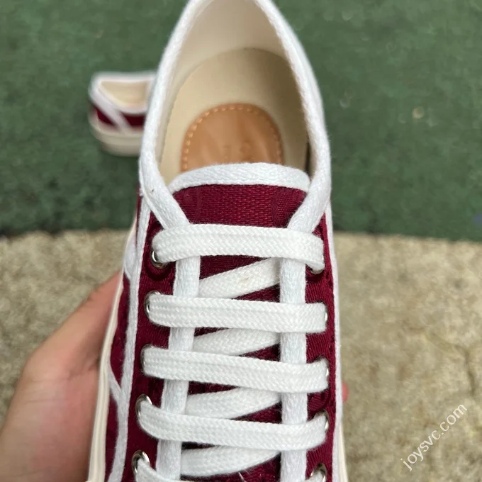 Gucci Platform Canvas Shoes 5cm Invisible Height Increase