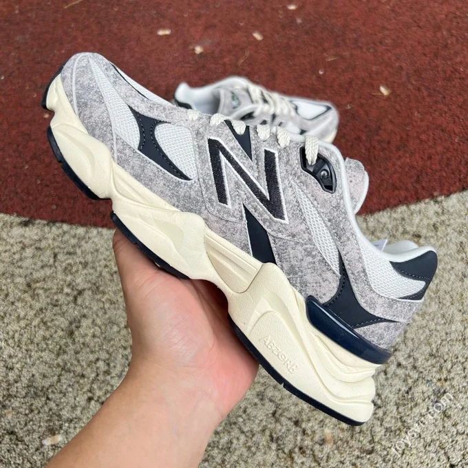 Pure Original New Balance NB9060 Grey Black Snake Skin Running Shoes U9060SNA