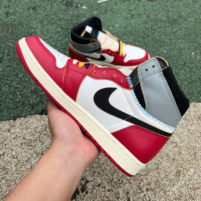 LJR Version AJ1 Union LA High Top White Red Grey HV8563-600