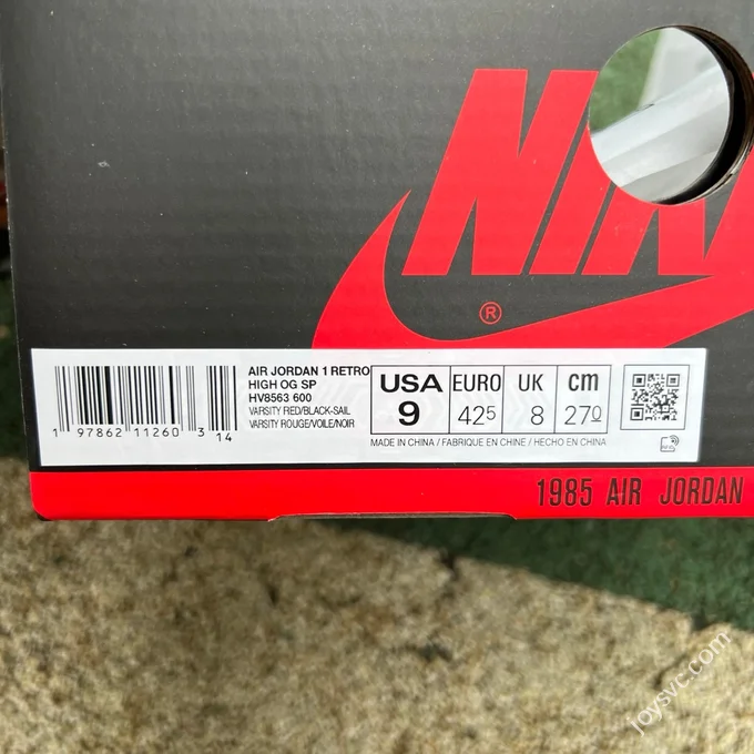 LJR Version AJ1 Union LA High Top White Red Grey HV8563-600