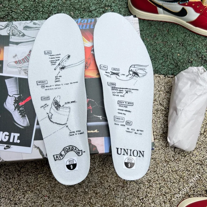LJR Version AJ1 Union LA High Top White Red Grey HV8563-600