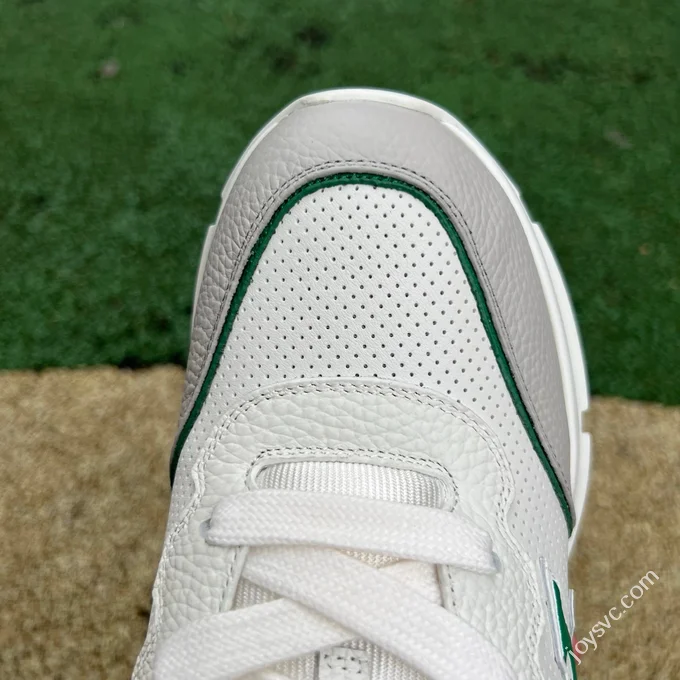 LOUIS VUITTON Classic LV White Grey Green Sneakers