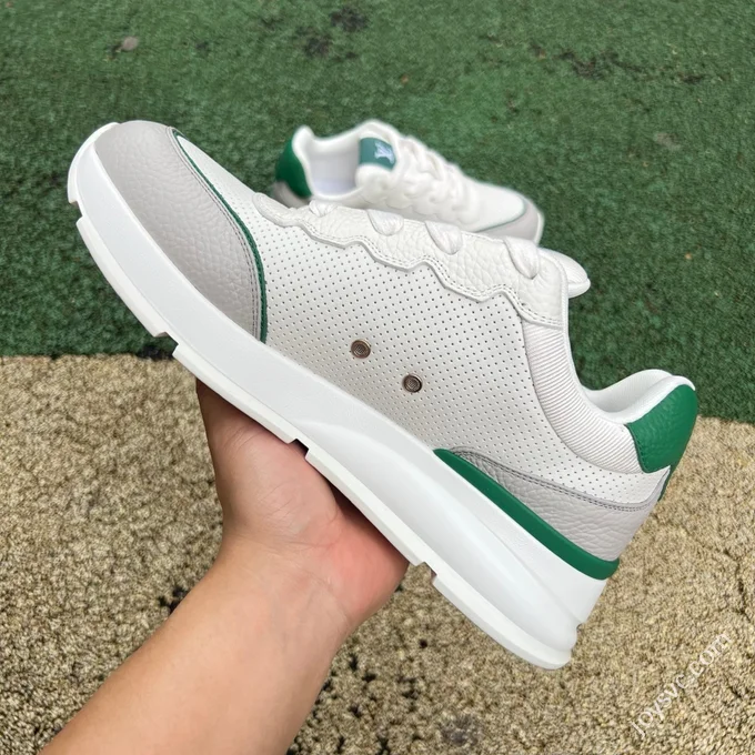 LOUIS VUITTON Classic LV White Grey Green Sneakers