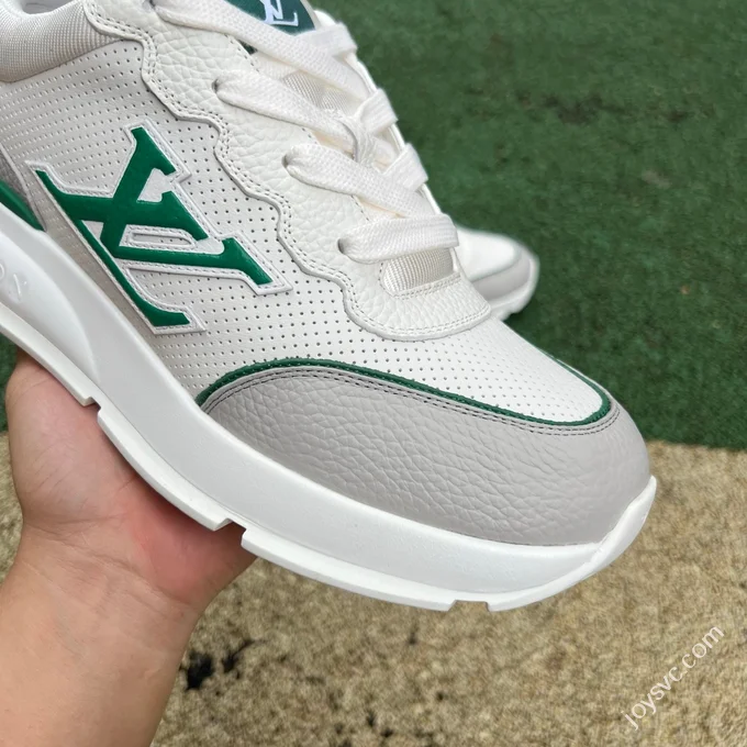 LOUIS VUITTON Classic LV White Grey Green Sneakers