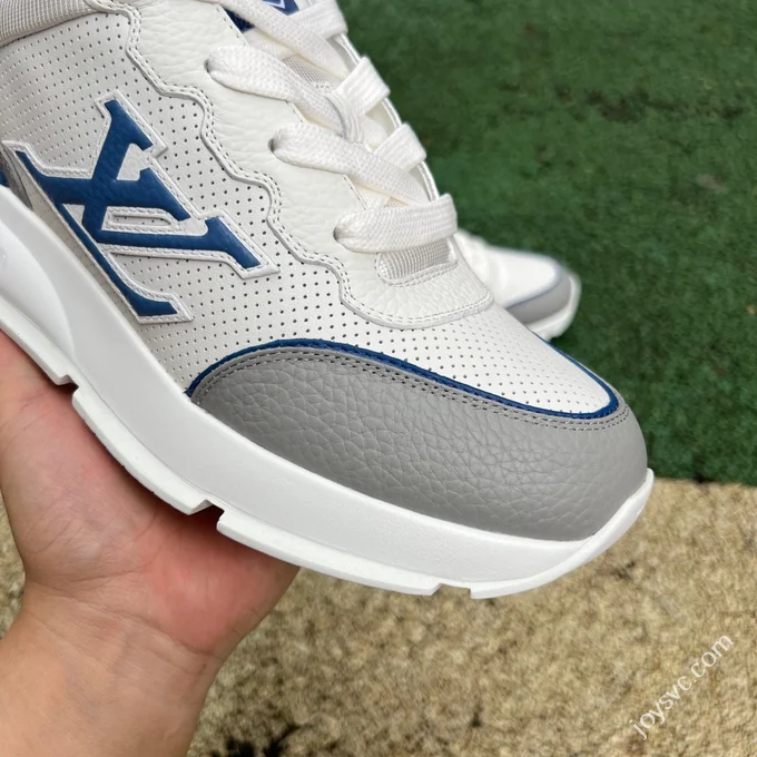 LOUIS VUITTON Classic LV White Grey Blue Sneakers
