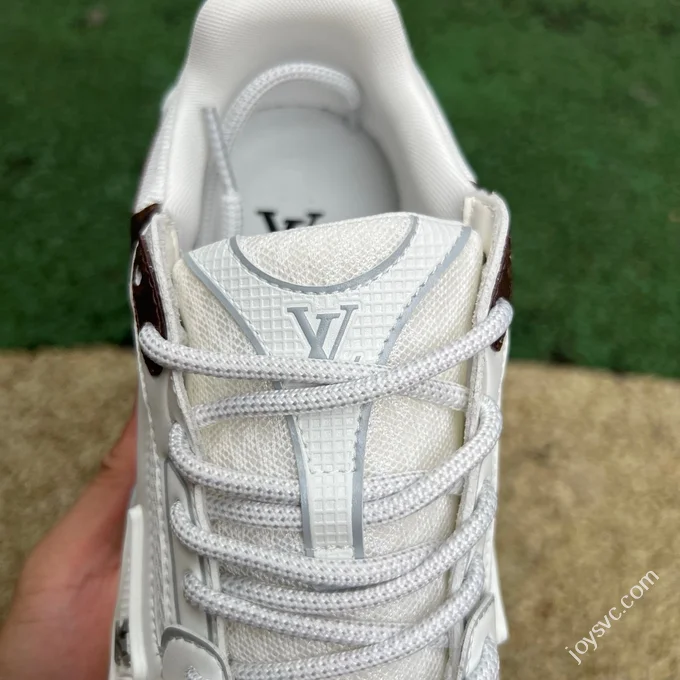 LOUIS VUITTON Olympia LV White Brown Sneakers