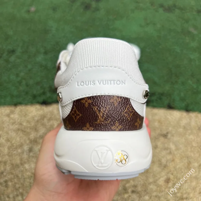 LOUIS VUITTON Olympia LV White Brown Sneakers