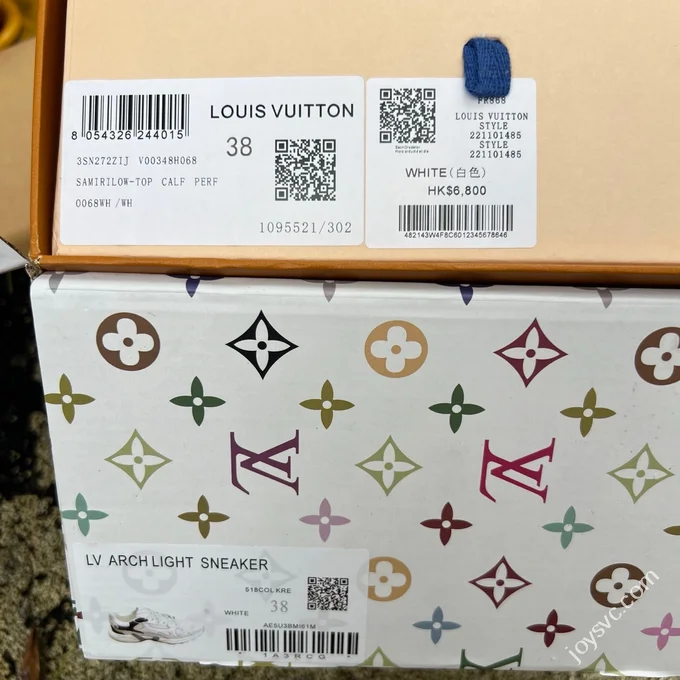 LOUIS VUITTON Olympia LV White Brown Sneakers