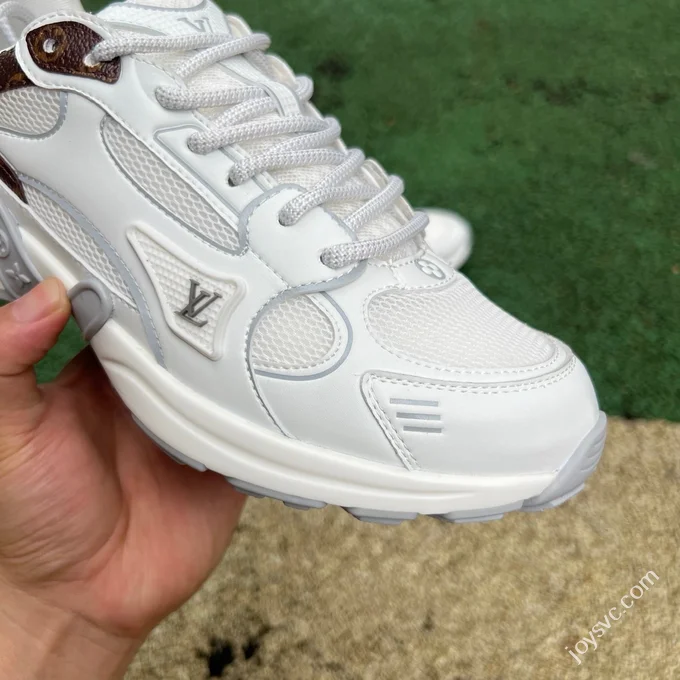 LOUIS VUITTON Olympia LV White Brown Sneakers