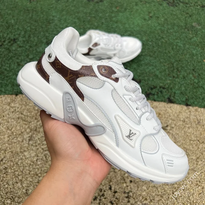 LOUIS VUITTON Olympia LV White Brown Sneakers