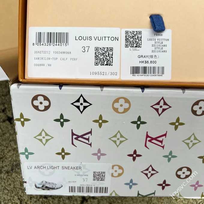 LOUIS VUITTON Olympia LV Liquid Silver Sneakers