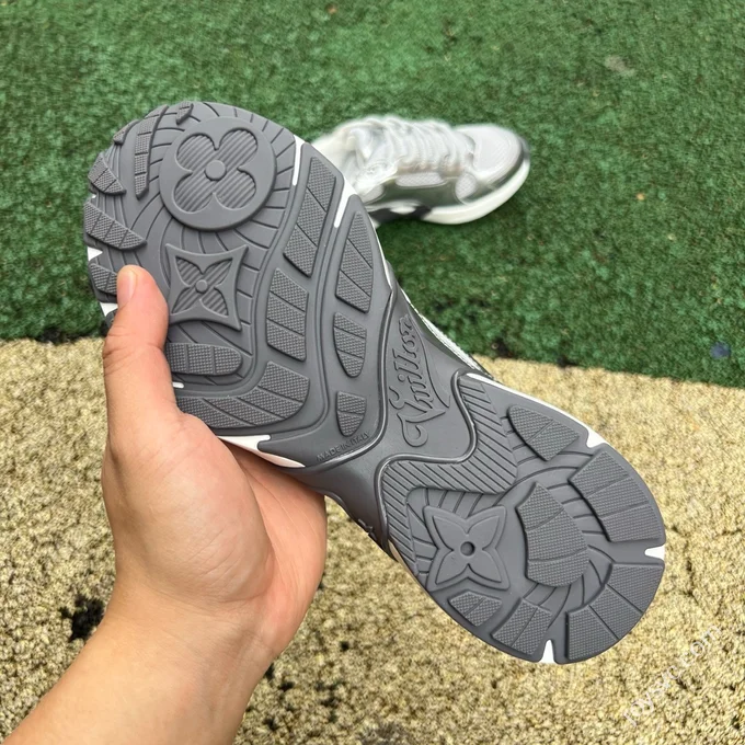 LOUIS VUITTON Olympia LV Liquid Silver Sneakers