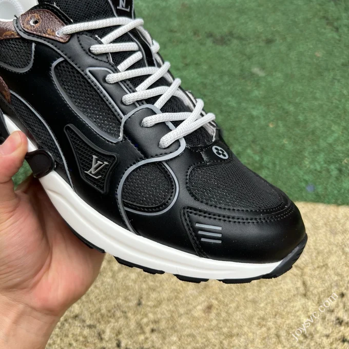LOUIS VUITTON Olympia LV Black White Brown Sneakers