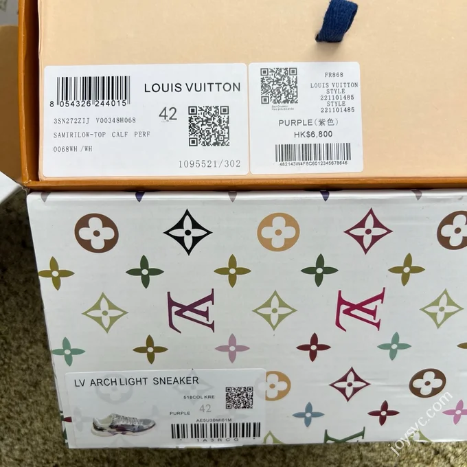 LOUIS VUITTON Olympia LV Liquid Silver Purple Metal Silver Sneakers