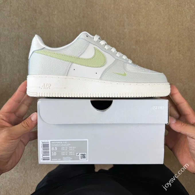 3A Pure Original Air Force 1 AF1 White Grey Green Sneakers IB3881-001