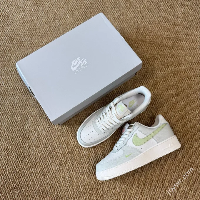 3A Pure Original Air Force 1 AF1 White Grey Green Sneakers IB3881-001