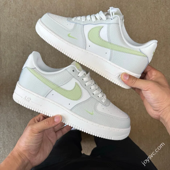 3A Pure Original Air Force 1 AF1 White Grey Green Sneakers IB3881-001