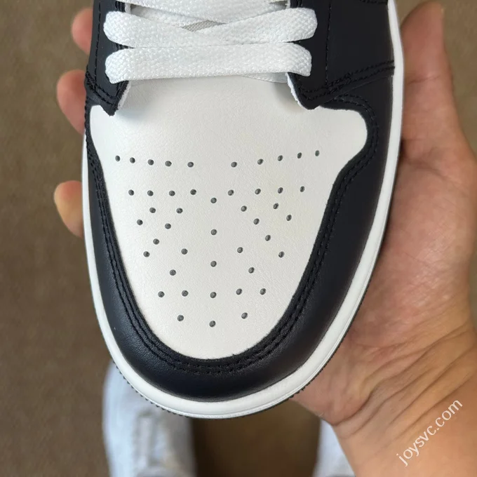 AJ1 Low White Brown Black Sneakers 553558-153