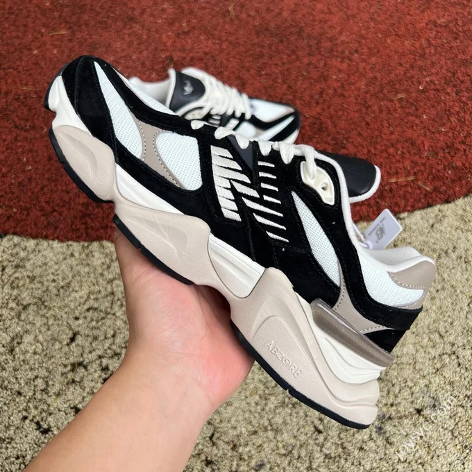 Pure Original New Balance NB9060 Black White Running Shoes U9060BLZ