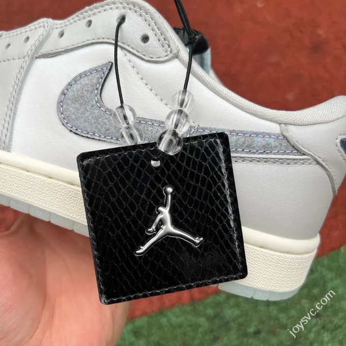 Pure Original AJ1 Low White Grey Snake Year Limited HF3144-100